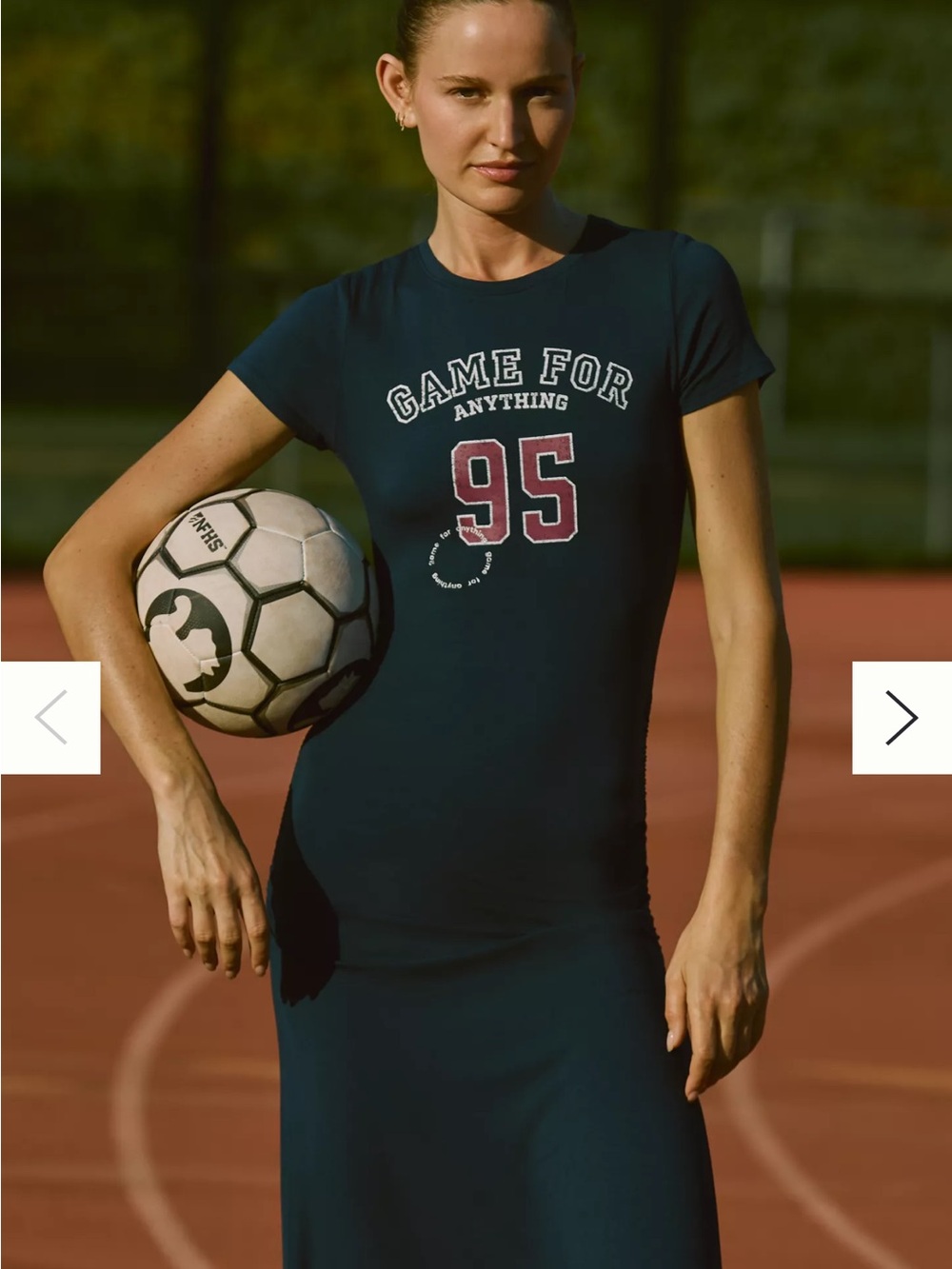Anthropologie Daily Practice Game For Anything Graphic Tee Dress